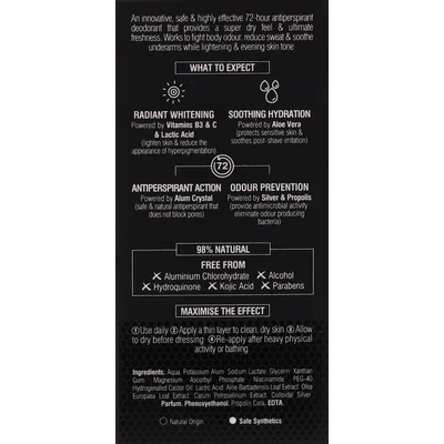 Beesline Whitening Roll-on Deo Super Dry, Silver Power - Ocean Fresh 50ml - Image 5