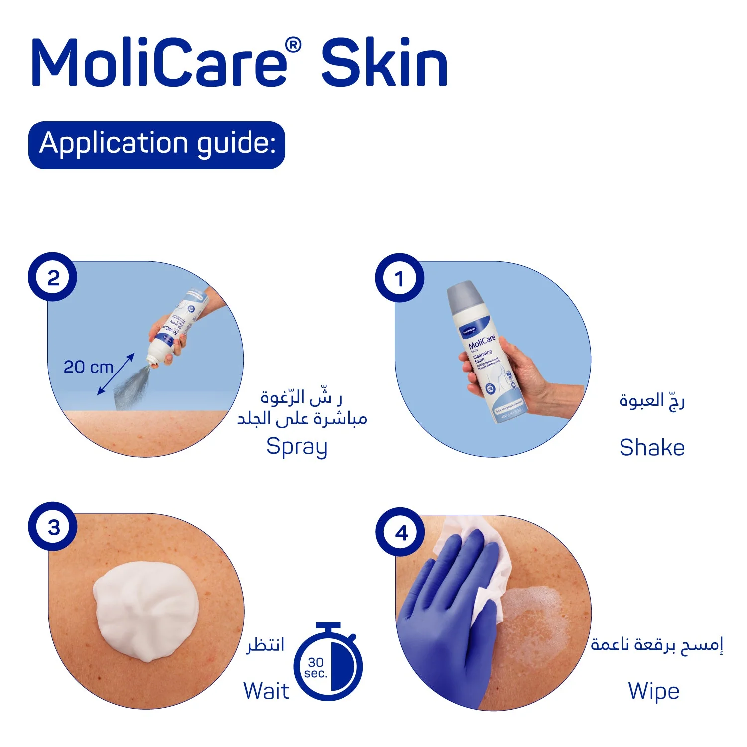 Molicare Skintegrity Cleansing Foam 400ml - Image 5