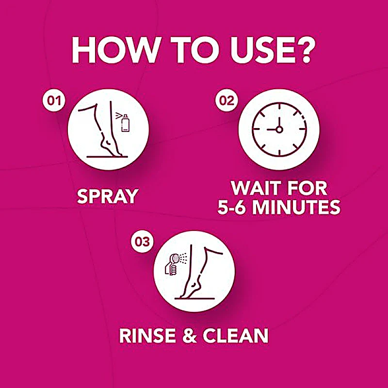 Nair Hair Removal Spray Rose Frag With Baby Oil 200ml - Image 3