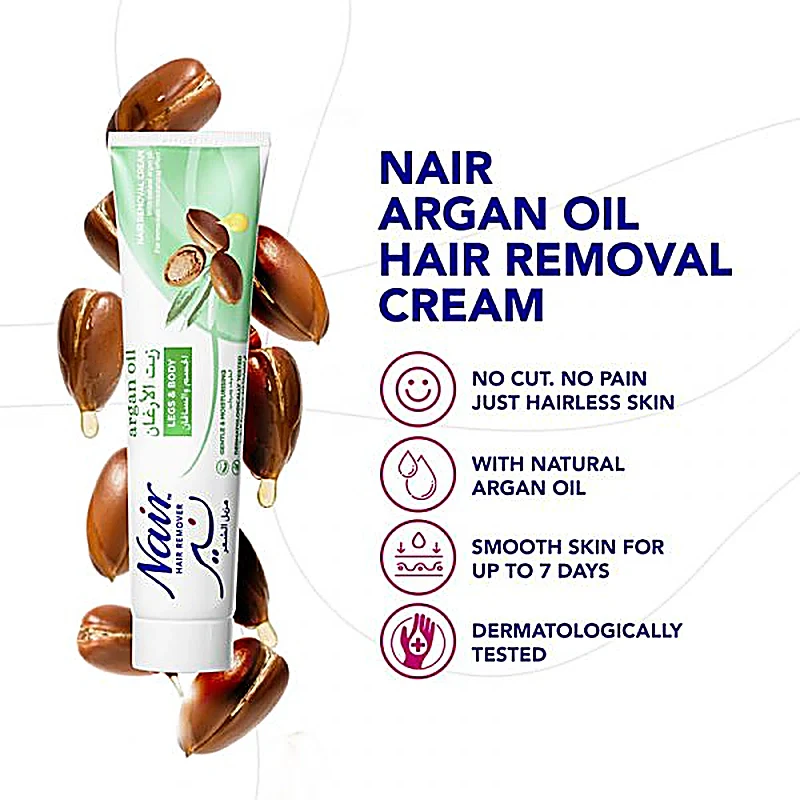 Nair Hair Remover Cream Argan Oil 110gm - Image 3