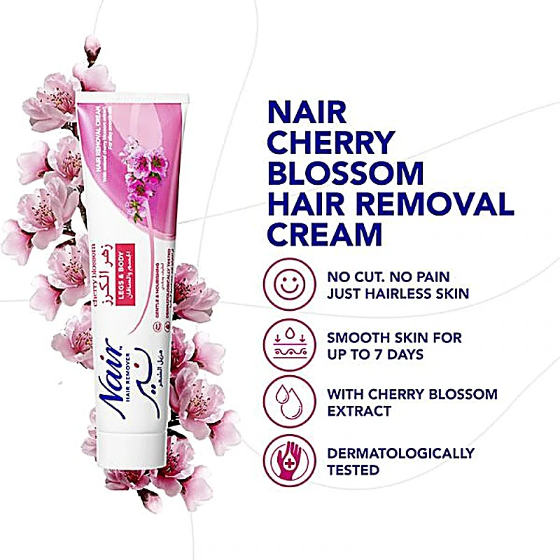 Nair Hair Remover Cream Cherry Blossom 110gm - Image 3