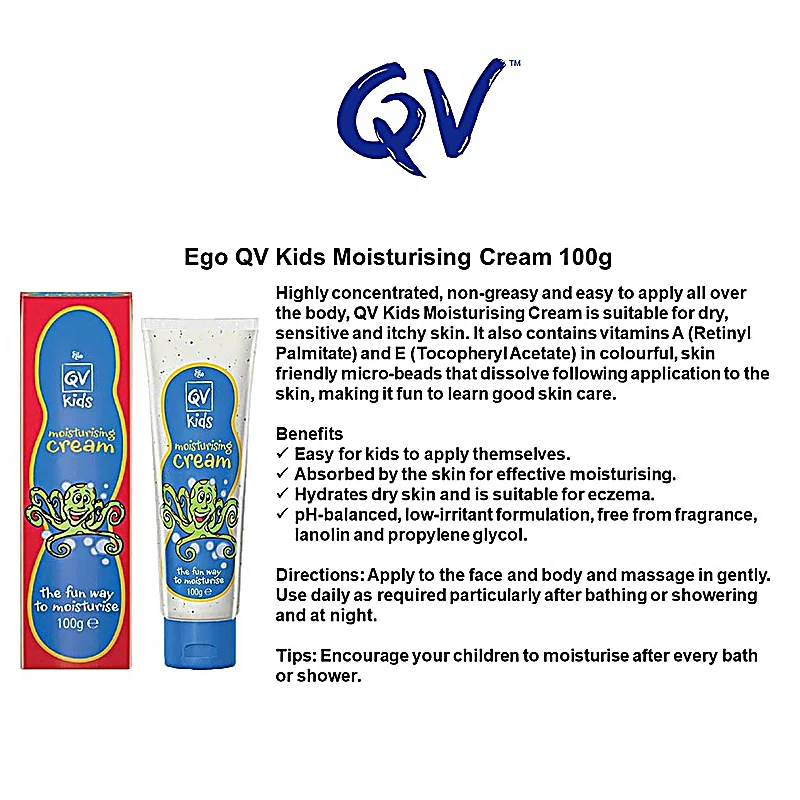 Qv Kids Moisturizing Cream 100g - Image 3